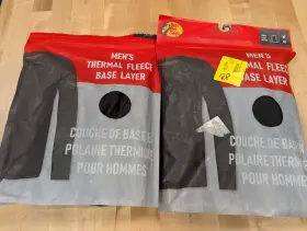 Bass Pro Shops 840194734509 Lot Of Two Thermal Fleece Base Layer Shirts Mens Medium Black