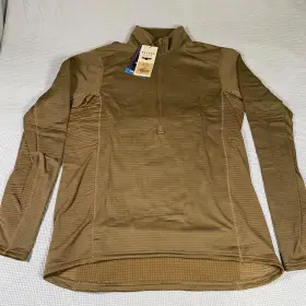 Beyond Clothing 888610076161 A2 Krios Crew Pullover Grid Fleece Polartec Power Coyote Xl Long