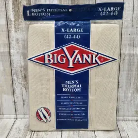 Big Yank 035141764306 1995 Thermal Underwear Bottoms Long John Mens Size Xl 42-44 Nos Vtg Htf
