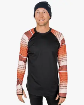Blackstrap 661787889716 Nwt Mens Therma Crew Base Layer Top - Sz Large Board Shorts Stripe