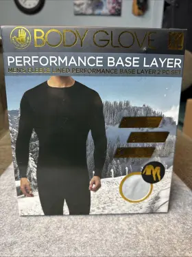 Body Glove 810135657327 Fleece Lined 2 Pc Insulated Warm Baselayer Sz Xl Ltgray