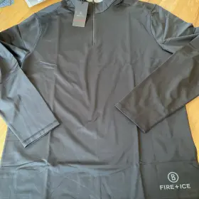 Bogner 064308122877 Fire Ice Pascal Base First Layer 1/4 Zip Men Size Xxl Black Ski New