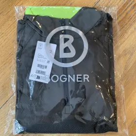 Premo3 Bogner Mens 1/4 Zip Pullover Black/green Xl Nwt