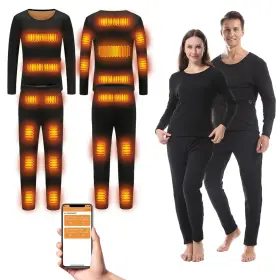 Bstsv 229020739712 22 Area Mens Thermal Underwear With Electric Heating Long Johns Men