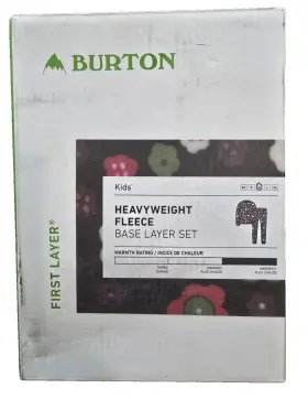 13213106962 Burton New Kids Heavyweight Fleece Base Layer Set Flower Power Pattern Medium