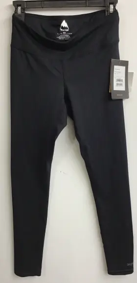 Burton 193177002745 Midweight True Black Base Layer Tights New With Tags Size Xs
