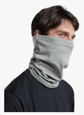 Burton 193177020466 Mens First Layer Midweight Neckwarmer Heather Gray