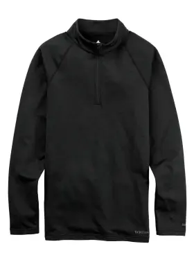 22175100001 Burton Mens Heavyweight X Base Layer Quarter-zip Black L Nwt New With Tags