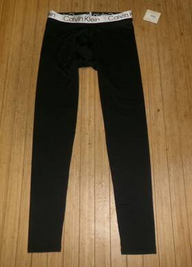 Calvin Klein 014056341925 Nwt Baselayer / Long Johns Sz Med Black