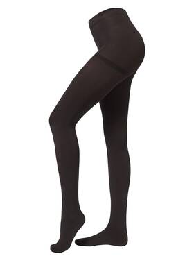 Calzedonia Mic030 Womans Thermal Super Opaque Tights In Black Size M