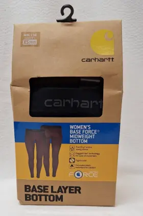 Carhartt 061492043043 Force Midweight Base Layer Bottom Burgundy Womens Size Xs 0/2