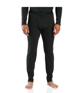 Carhartt 061492114385 Midweight Stretch Cotton Rib Base Layer Pant- Mens Xxl Black