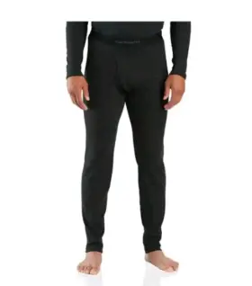 Carhartt 061492114385 Midweight Stretch Cotton Rib Base Layer Pant- Mens Xxl Black