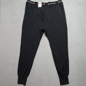 100643-001 Carhartt Pants Mens 2xl Black Waffle Force Midweight Thermal Base Layer Bottoms