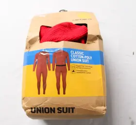 M0130 Carhartt Mens Classic Basic Layer Cotton Poly-union Suit Zg3 Red Size Xl Nwt