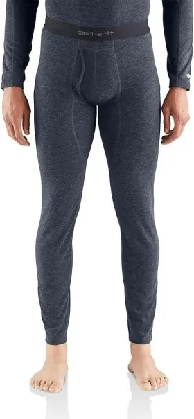 Uh0121-m Carhartt Mens 2xl Force Heavyweight Wool Blend Thermal Base Layer Pant Navy