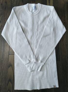 Carhartt Um0113m Force Waffle Midweight Thermal Base Layer Shirt Mens Size M Cream