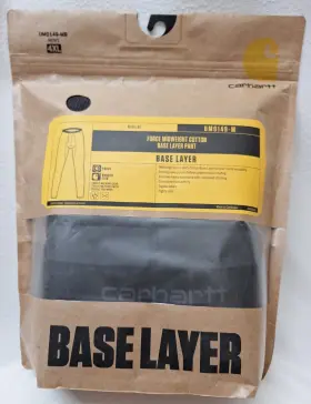 Um0149-m Carhartt Base Force Midweight Cotton Mens Size 4xl Black Layer Pant