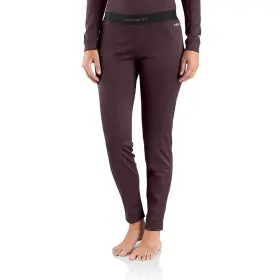 Wbl136-503-xxl Carhartt Womens Force Midweight Tech Thermal Base Layer Pant Deep Wine
