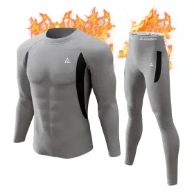 Yx-18-gy-tn-nf-l Cl Convallaria Mens Thermal Long Johns Set - Winter Base Layer For Outdoor Sports