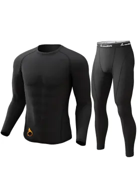 Yx-22-bk-cn-nf-mw-l-new Cl Convallaria Thermal Underwear For Men Long Johns Winter Hunting Gear Sport Skiing Base La