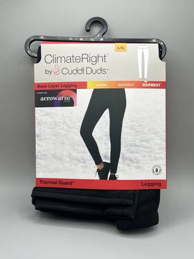 Climateright 197117501824 Climaterightcuddl Duds Womens Size L Legging Base Layer Bottoms Warmest