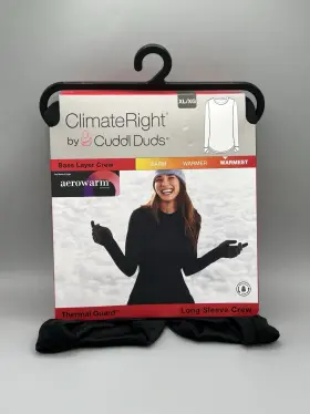 Climateright 197117501893 Cuddl Duds Womens Xl Long Sleeve Crew Thermal Guard Top Warmest