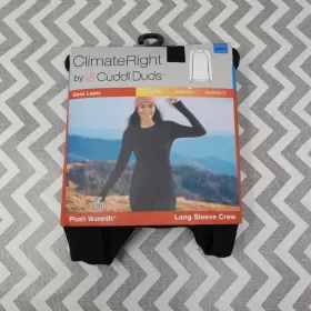 Climateright By Cuddl Duds 197117501992 Climate Right Long Sleeve Crew Neck Shirt Plush Warmth Size Xxl