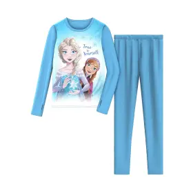 Climateright By Cuddl Duds 198110431354 Frozen Girls Thermal Set Xs