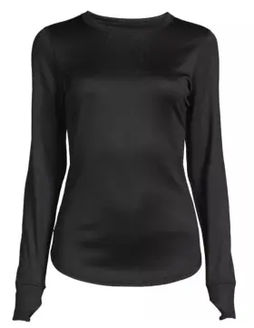 Climateright By Cuddl Duds 769137728033 New Climate Right Womens Thermal Guard Long Sleeve Crew Size S