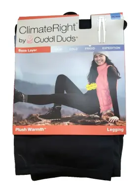Climateright By Cuddl Duds 769137732252 Climate Right Womens Plush Warmth Leggings Size 2xl Xxl 22-24 Black