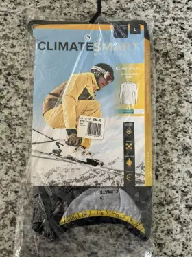 Climatesmart 086201309111 New Men S - Mid Weight Base Layer Long Sleeve Crew -lg