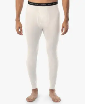 Coldpruf 091641146066 Mens Basic Pants Sz M White Base Layer Light Thermal Underwear New