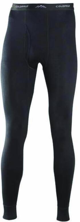 Coldpruf 091641157598 Classic 100% Merino Wool Base Layer Mens Pants - Black Size Xl