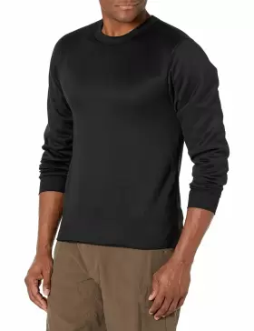 Coldpruf 091641159035 Mens Expedition Single Layer Long Sleeve Base Crew Neck Top Black Xx