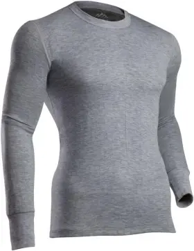Coldpruf 091641168907 Mens Platinum Ii Base Layer Long Sleeve Top 30% Merino Wool - Small