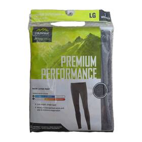 Coldpruf 091641174694 Premium Performance Womens Base Layer Pants Gray Size Large