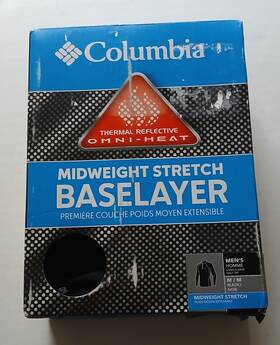 Columbia 888664414988 Men S Omni-heat Midweight Mens Baselayer Half Zip M 38-41 New