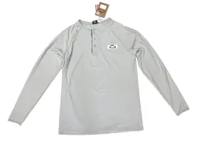 Mta-gg73 Corbeaux 119 Ajax Henley Base Layer Top Nwt Size M Or Xl Glacier Gray Mens