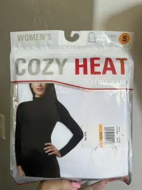 Cozy Heat 195930010110 New In Package Extra Warm Women Long Sleeve White Mock Neck. Small
