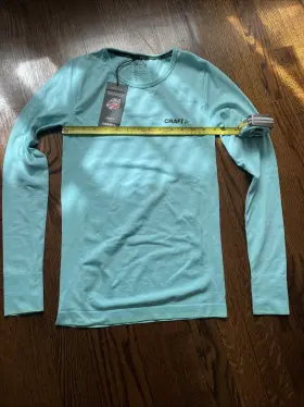 1903714-1304 Craft New Nwt Active Comfort Womens Long Sleeve Base Layer-mint Green-xs