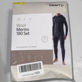 Craft 318573430920 Wool Merino 180 Set Top And Bottom Ski Outdoor Underwear Sz Small Men S