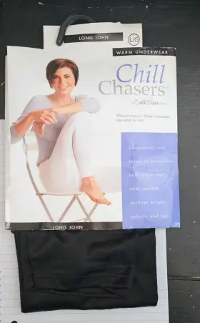 0-37474213-8 Cuddl Duds Chill Chasers Womens Long John Underwear By Size Large