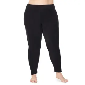 Cuddl Duds 086201216990 Fleecewear With Stretch Leggings For Women - Thermal Fleece Lined Base Layer