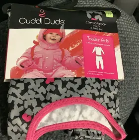 Cuddl Duds 086201307605 Toddler Girls Size 4t Comfortech Poly 2 Piece Set-top And Legging