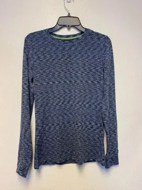 Cuddl Duds 086201315624 Womens Warm Layer Long Sleeve With Thumb Holes Medium Blue New