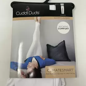 Cuddl Duds 086201912007 Leggings Size Women S Xs Climatesmart Warm Layers White New