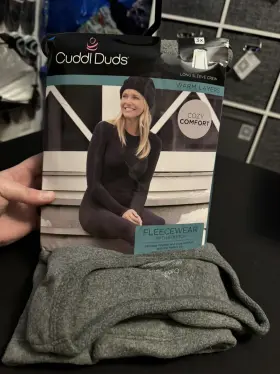 Cuddl Duds 196194514420 Womens Fleecewear With Stretch Long Sleeve Crew Top Size 3xl Plus