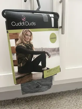 Cuddl Duds 196194519081 Warm Soft Comfort Layers Leggings L Grey