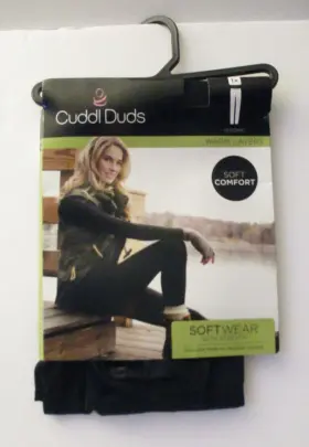 Cuddl Duds 196194539171 Womens Softwear With Stretch Leggings Size Xl 18-20 Black